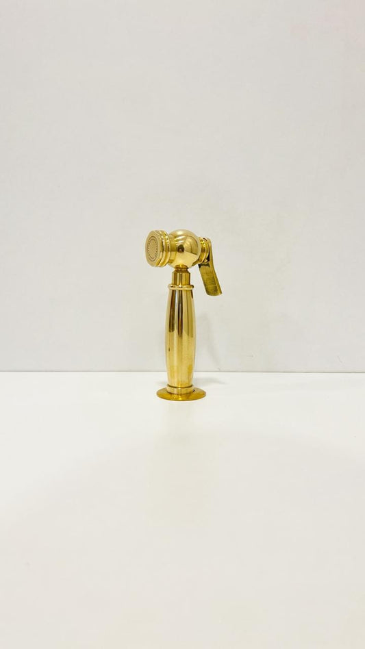 Unlacquered Brass Kitchen Sprayer, Side Sprayer, faucet side sprayer, handheld sprayer.