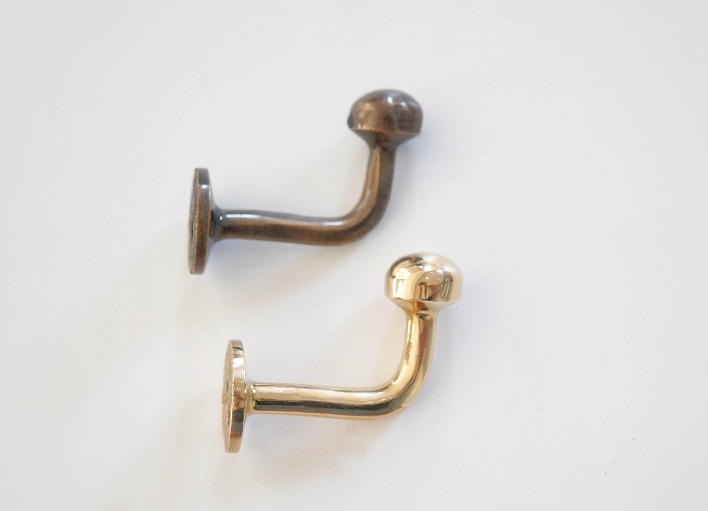 Unlacquered Solid Brass Wall Hooks, Brass Towel Hook.