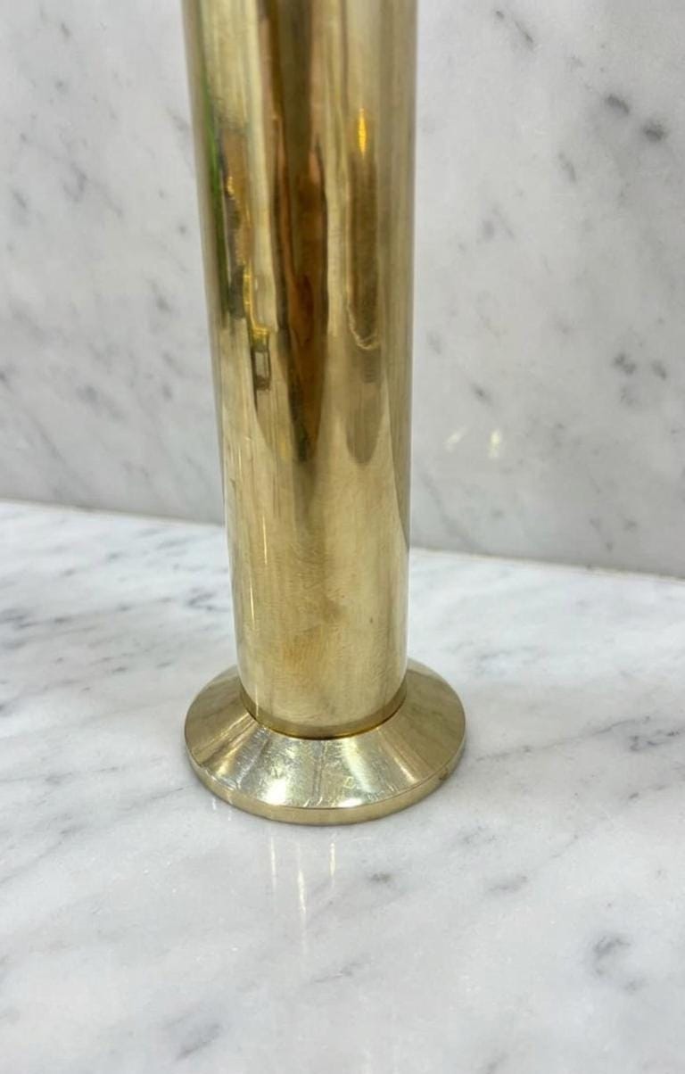 Unlacquered Brass Bathroom Faucet, Single Handle Cold Water Tap.