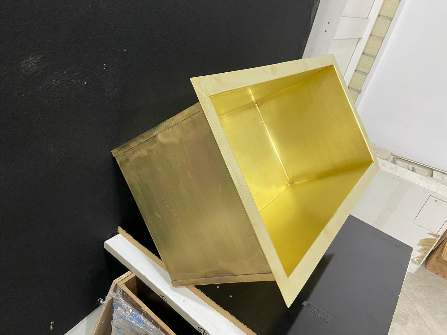 Solid Unlacquered Brass Undermount Kitchen Sink, Kitchen Bar Sink.