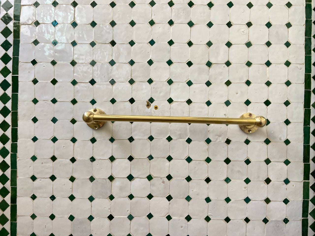 Unlacquered Brass Towel Bar for bathroom, Brass towel racks, Towel holder.