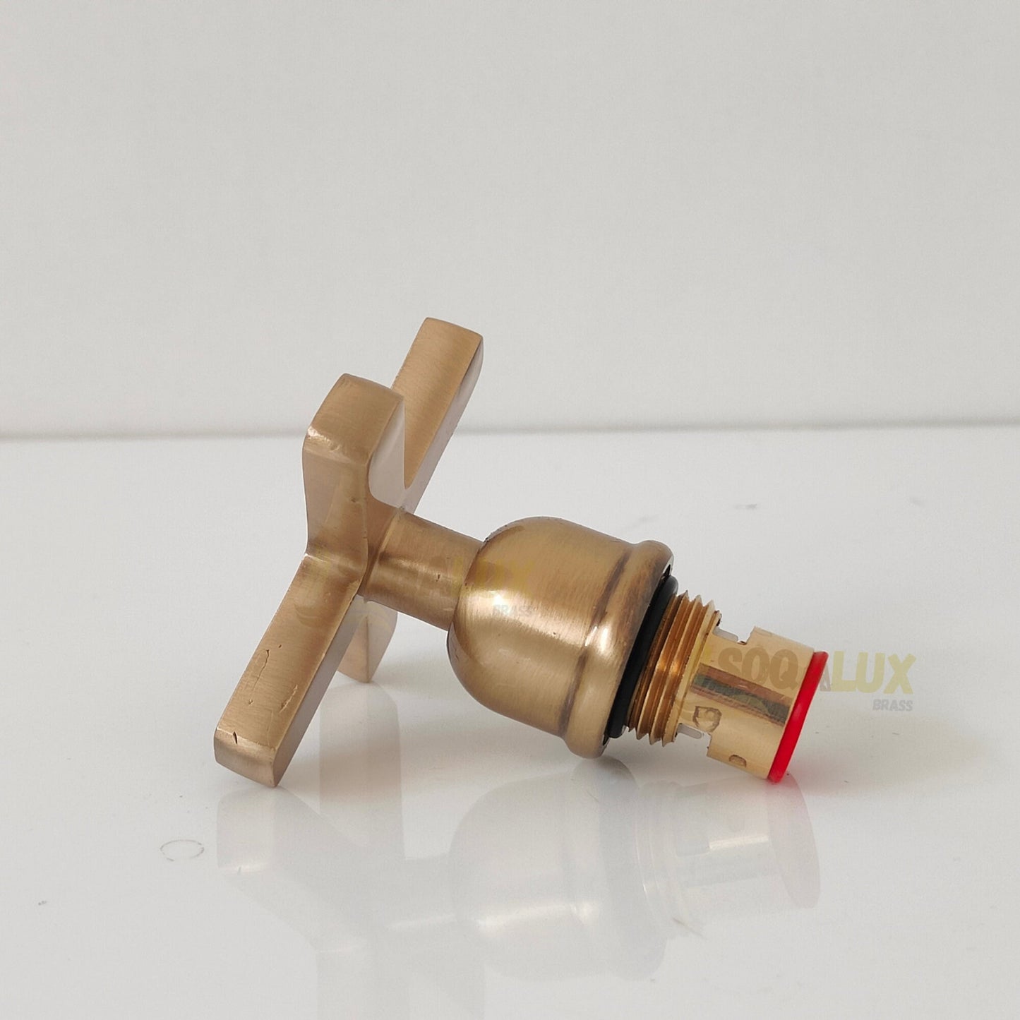 Handmade Faucet Handles Set of 2 - Stylish Valve And Cross Handle Design.