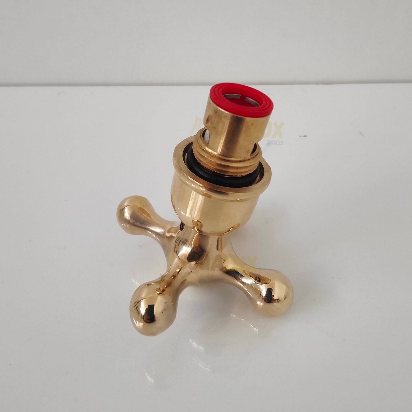 Handmade Faucet Handles Set of 2 - Stylish Valve And Cross Handle Design.