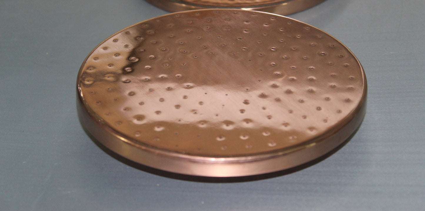 Unlacquered Solid Copper Rain Shower Head, Outdoor showerHead.