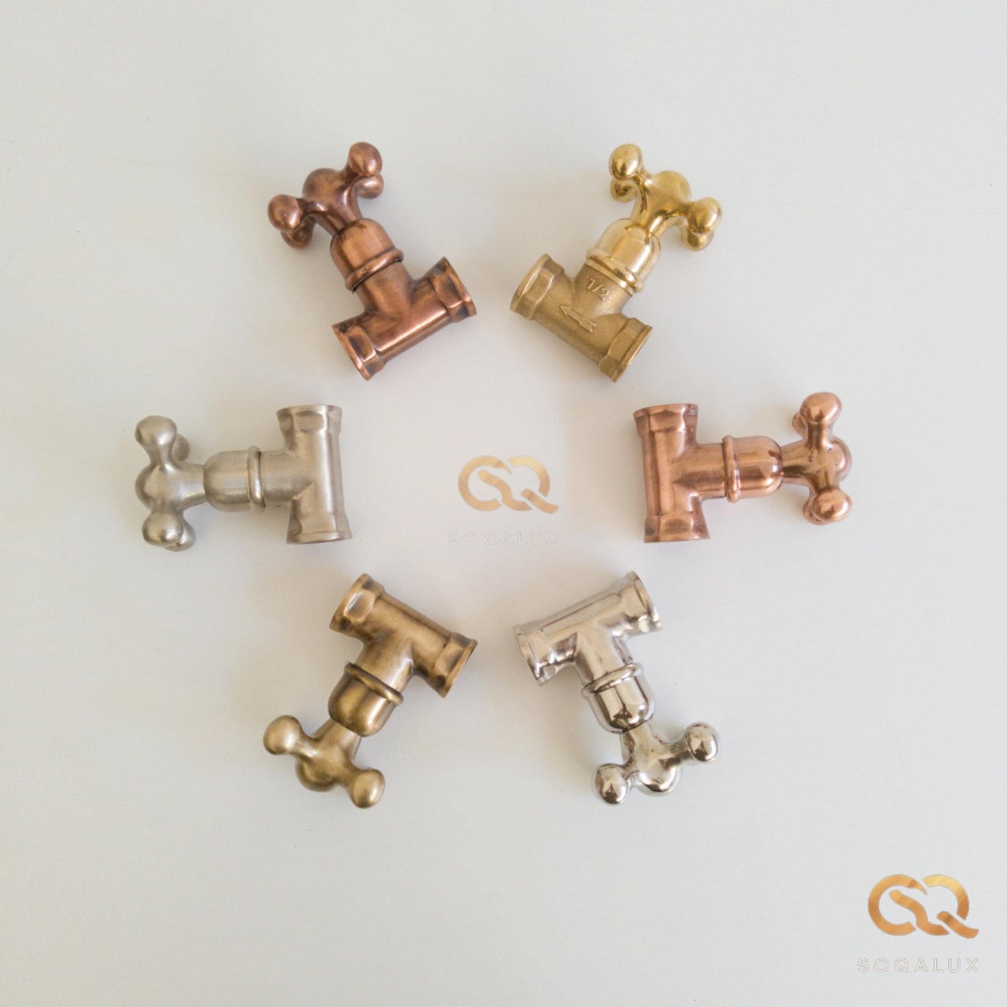 Classic Brass Gate Valve, Turn Shut Off Valve with Cross Handle, US Plumbing (1/2 inch).