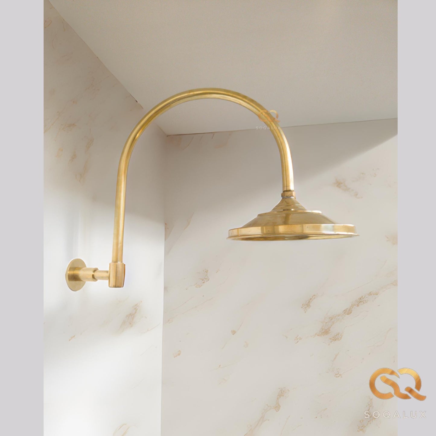 Unlacquered Solid Brass Shower, System Shower Set, Shower Head Antique Brass, Shower