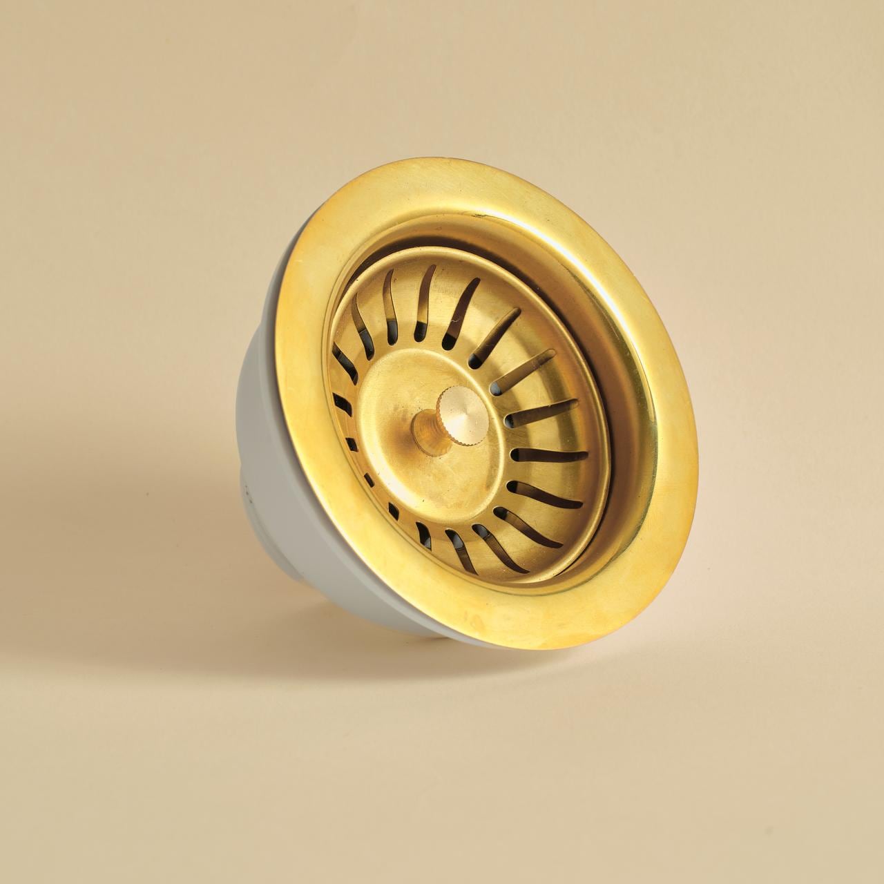 Unlacquered Brass Kitchen Sink Drain, Solid Brass Strainer, Drainer Sink.