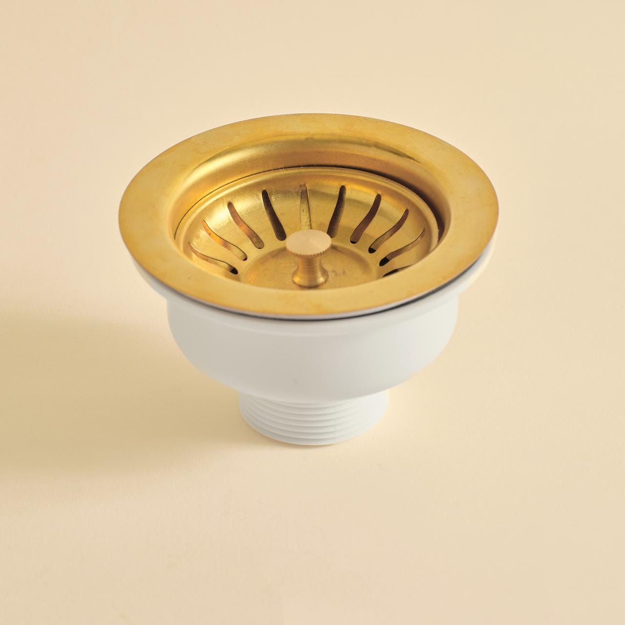 Unlacquered Brass Kitchen Sink Drain, Solid Brass Strainer, Drainer Sink.