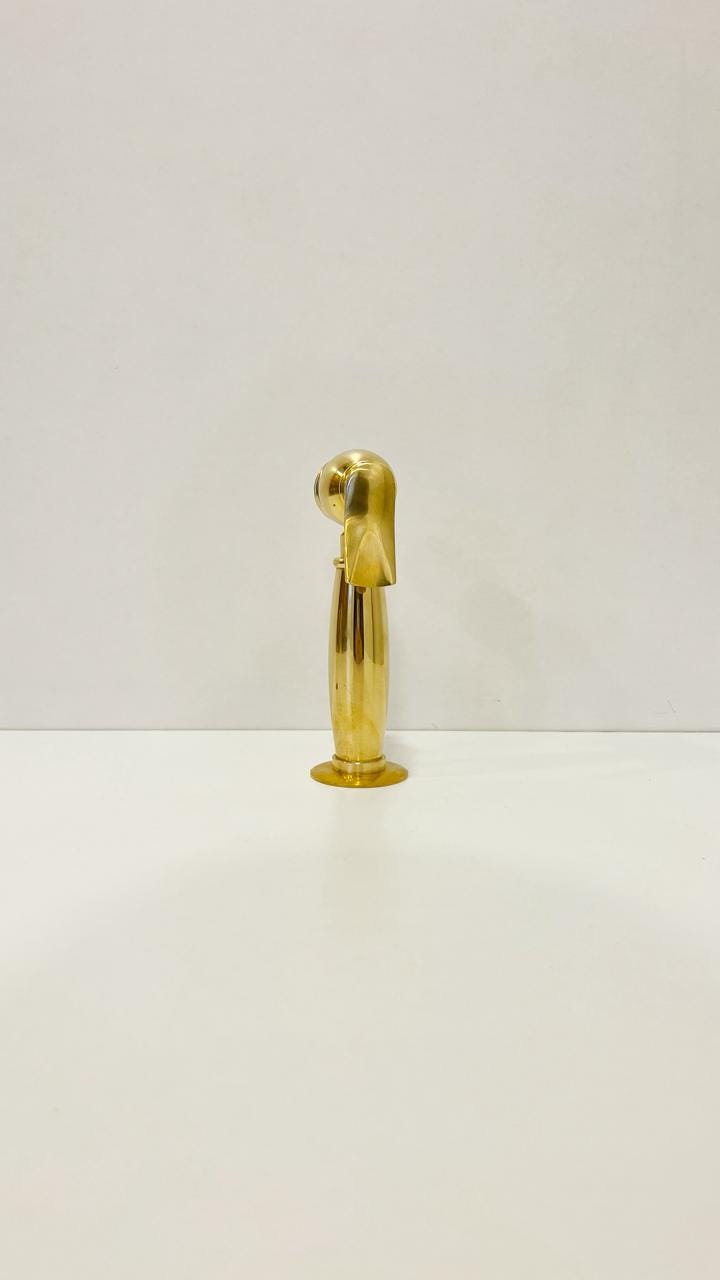 Unlacquered Brass Kitchen Sprayer, Side Sprayer, faucet side sprayer, handheld sprayer.