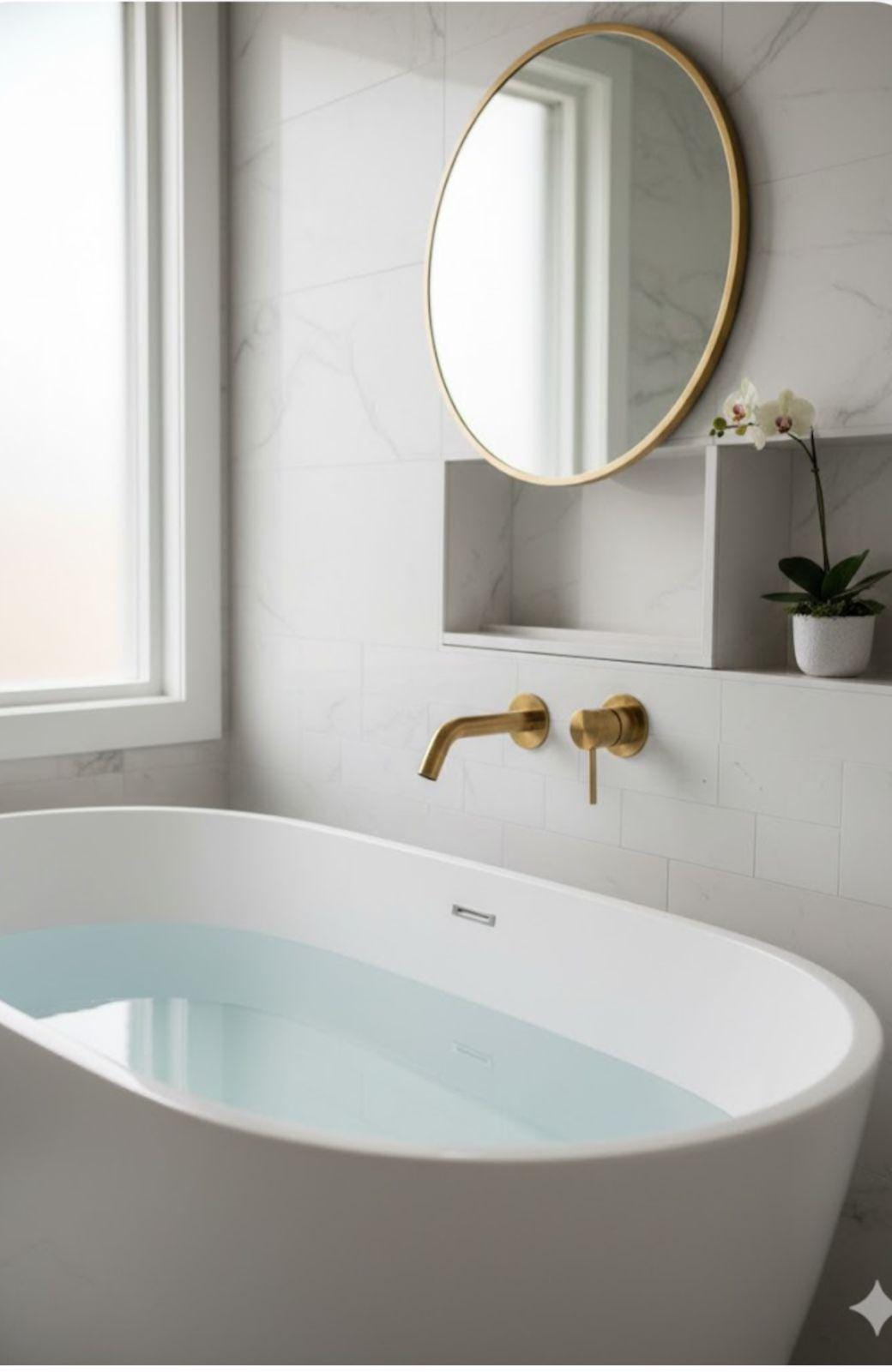 Unlacquered Brass Wall Mount Faucet, Single Handle Vanity Sink Faucet.