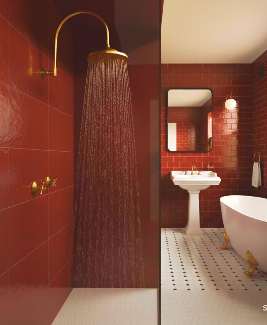 Unlacquered Solid Brass Shower, System Shower Set, Shower Head Antique Brass, Shower