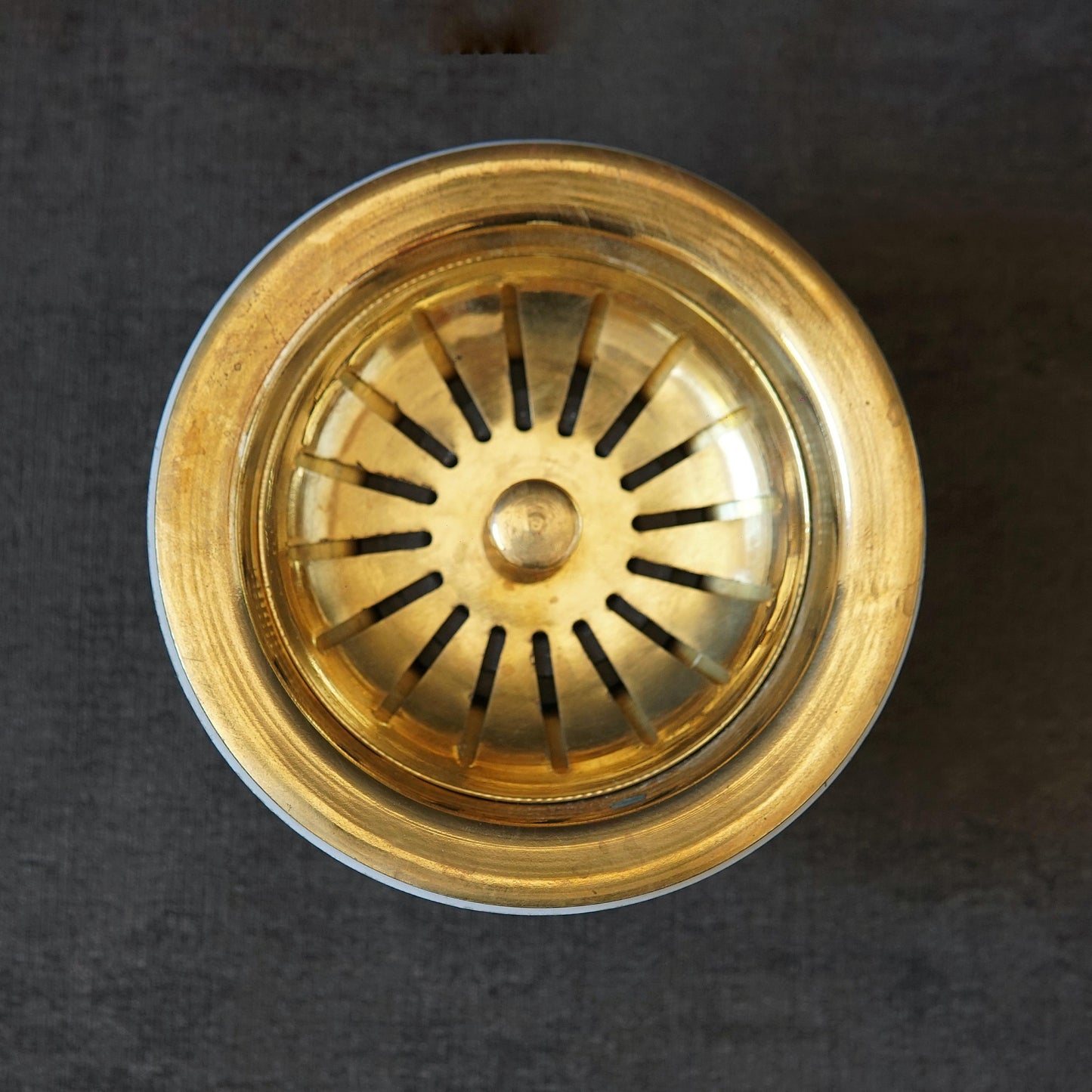 Unlacquered Brass Sink Drain – Solid Brass Strainer for Kitchen Sinks.