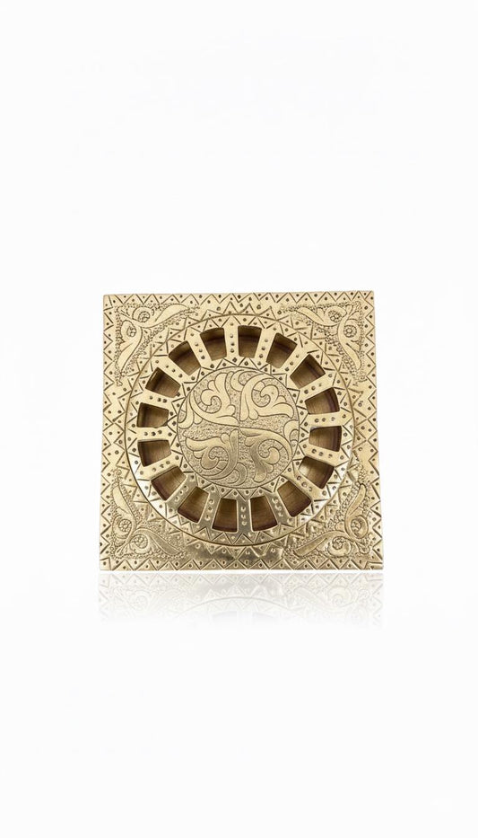 Engraved Brass Square Shower Floor Drain – Shower Accessory.