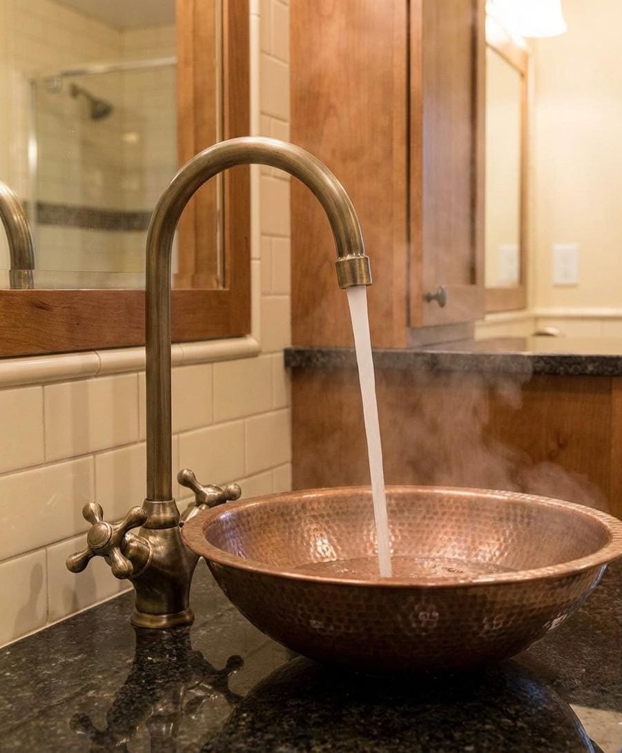 Unlacquered bronze solid Brass Kitchen Faucet, Classic Design for your Kitchen or Bathroom.
