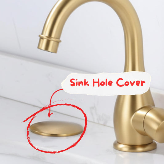 Unlacquered Brass Sink Hole Cover – Faucet Hole Plug , Kitchen & Bathroom Accessory