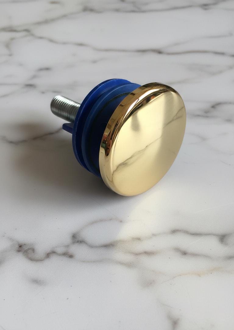 Unlacquered Brass Sink Hole Cover – Faucet Hole Plug , Kitchen & Bathroom Accessory